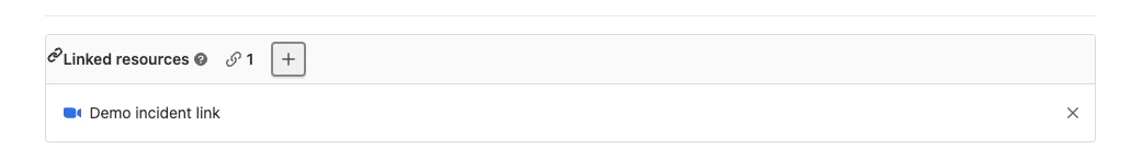 Linked resources list