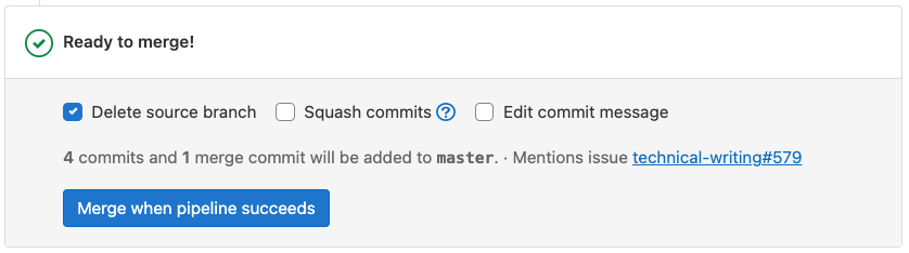 Enable MWPS on a merge request